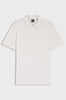Cotton polo shirt with bubble knit