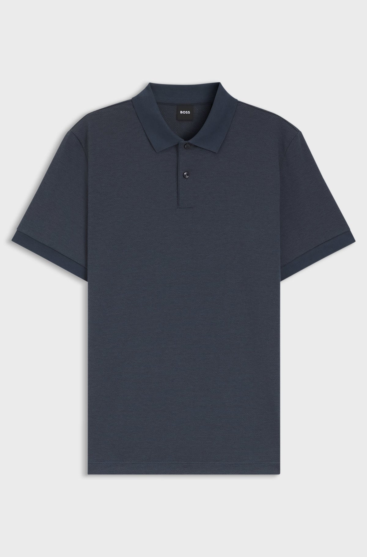 Polo in cotone con lavorazione a bolle 50555172 404 BOSS 