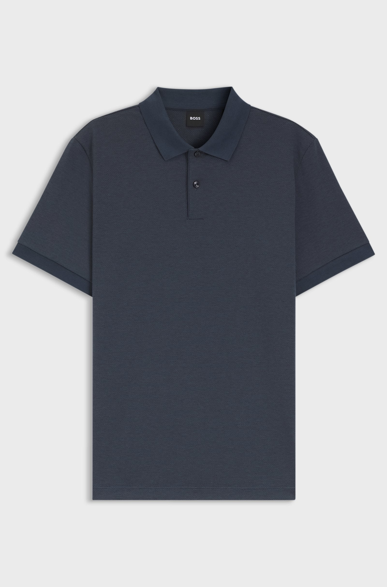 Polo in cotone con lavorazione a bolle 50555172 404 BOSS 