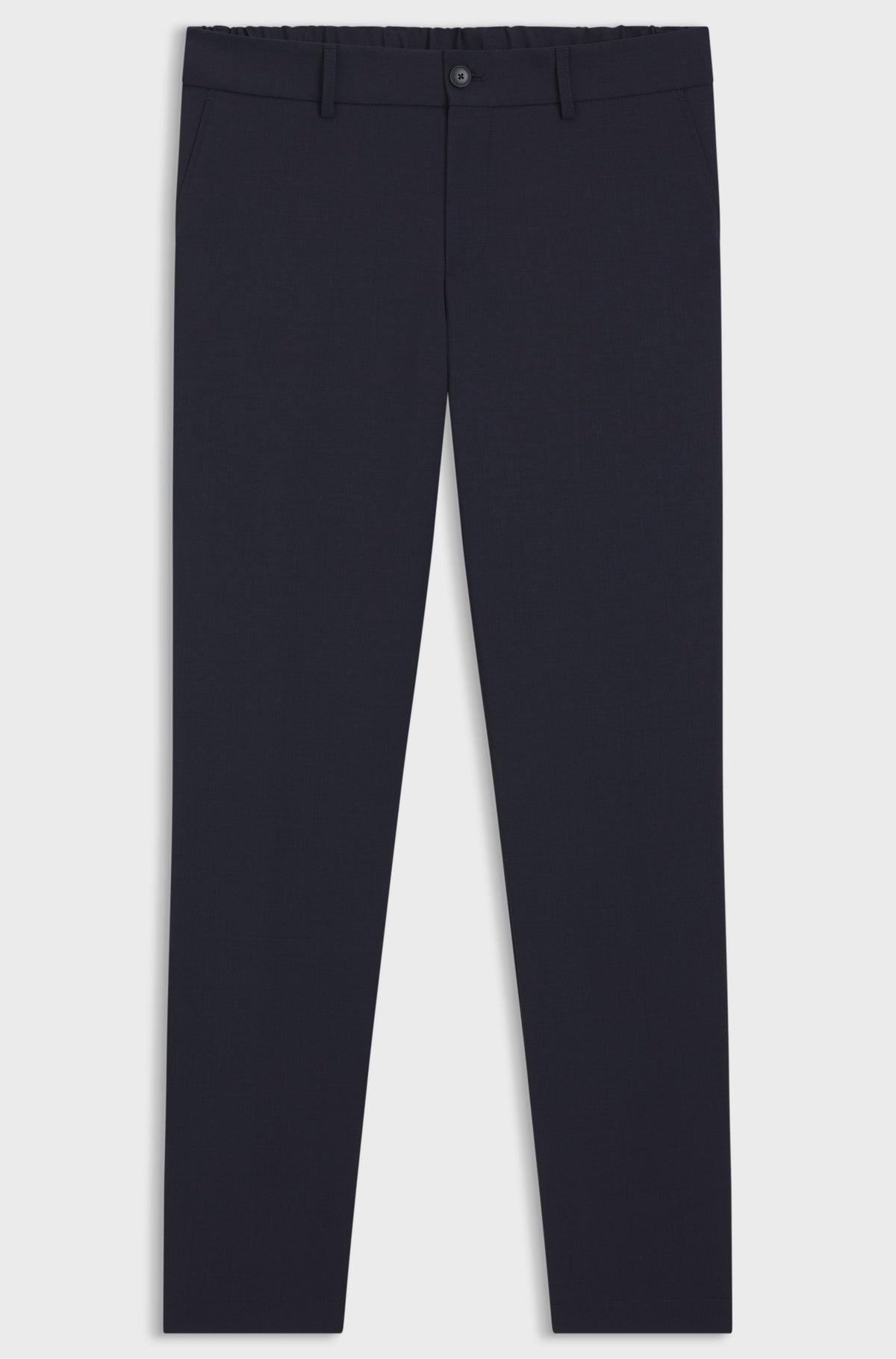 Pantaloni slim fit in twill di misto lana lavabile 50556758 404 BOSS 