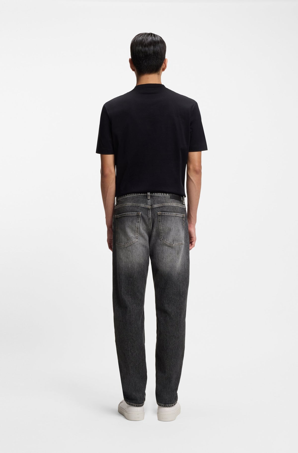 Jeans regular fit Maine in denim elasticizzato nero 50558507 006 BOSS 