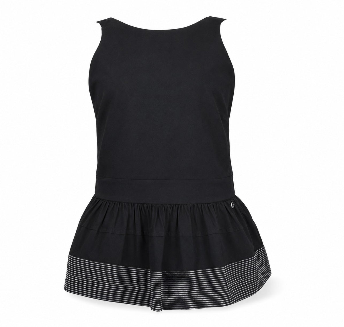 Blusa in cotone con balze 50559086 001 BOSS 