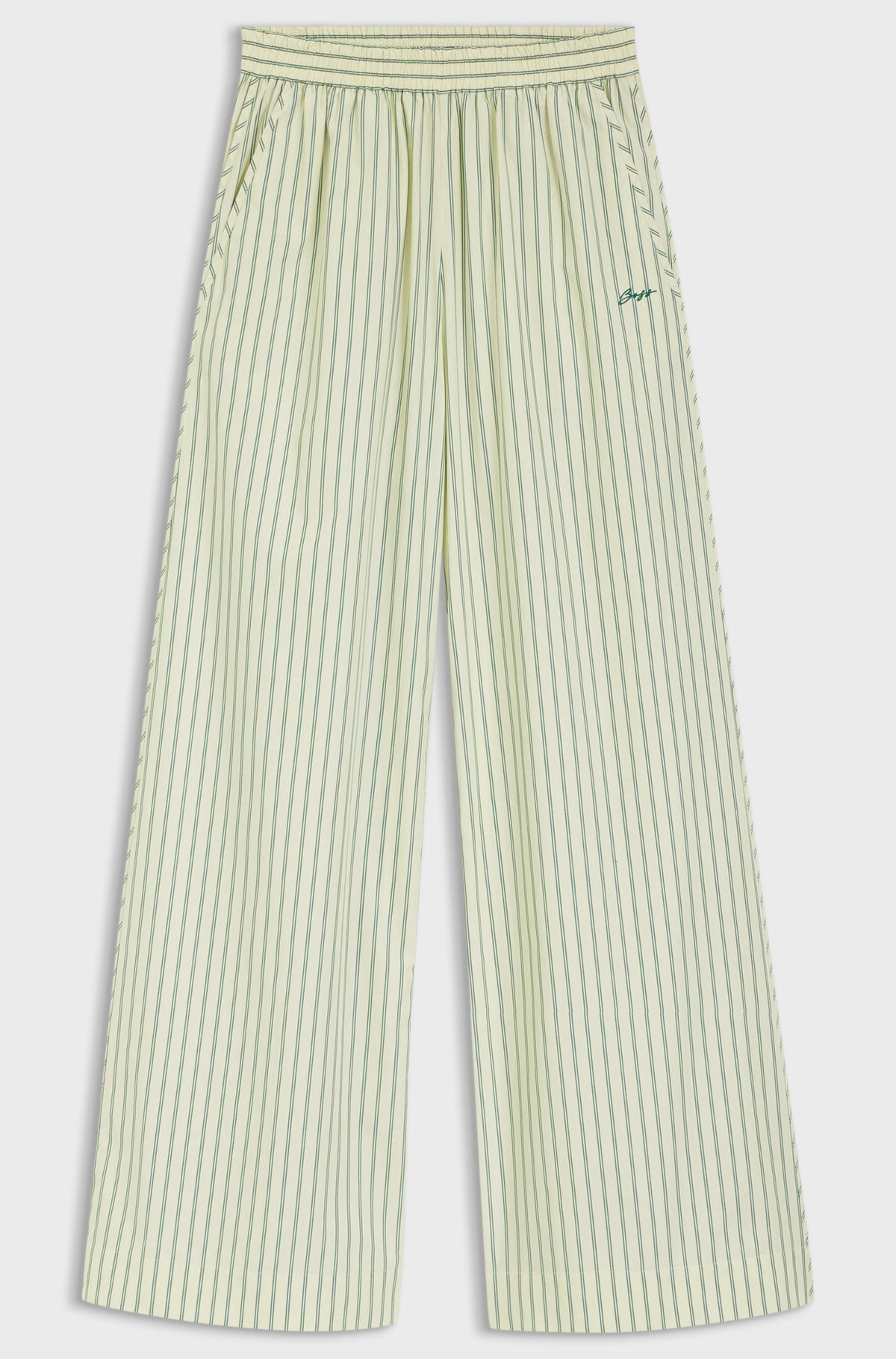 Pantaloni in popeline di cotone con righe verticali 50559237 982 BOSS 