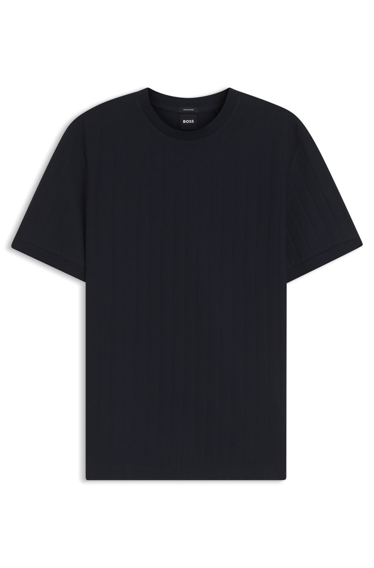 T-shirt a righe verticali in cotone mercerizzato 50559610 404 BOSS 
