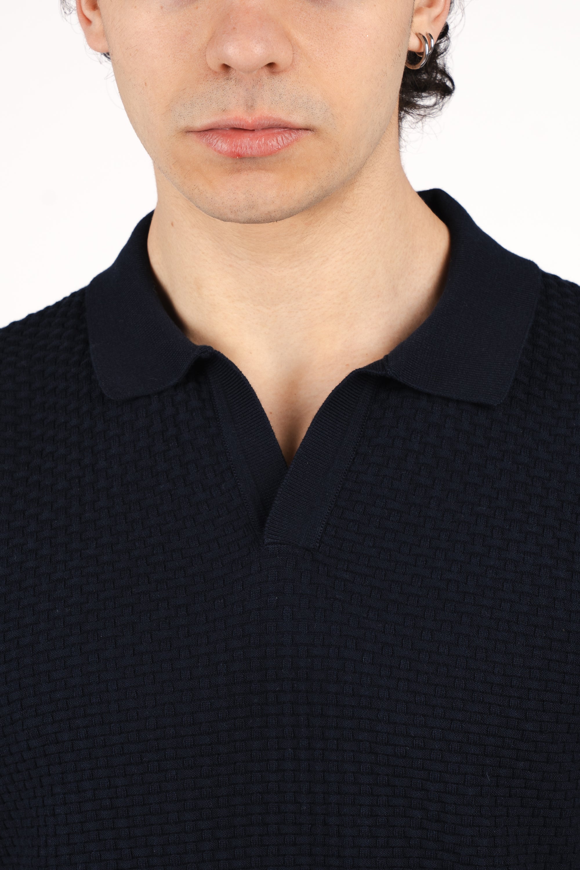 Polo con scollo a v 50561613 404 BOSS 