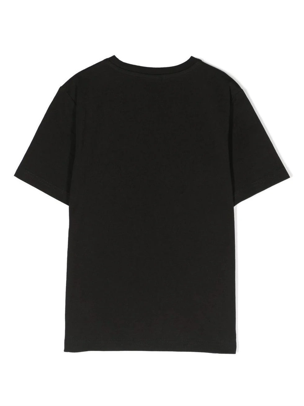 T-shirt per bambino BOSS Kidswear nero con logo goffrato bianco J25P23 09BA BOSS 