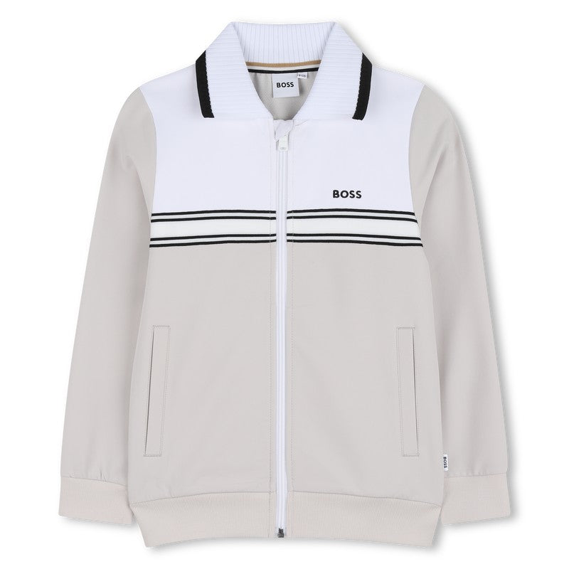 Felpa da jogging con chiusura con zip  J52951 130 BOSS 
