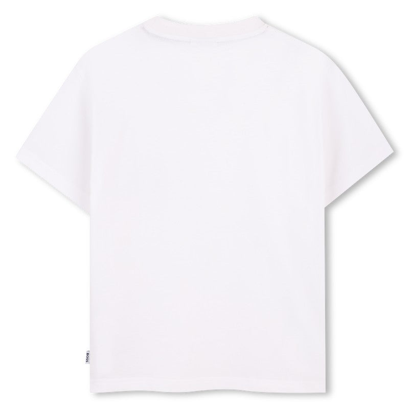 T-shirt con taschino  J52975 10PA BOSS 