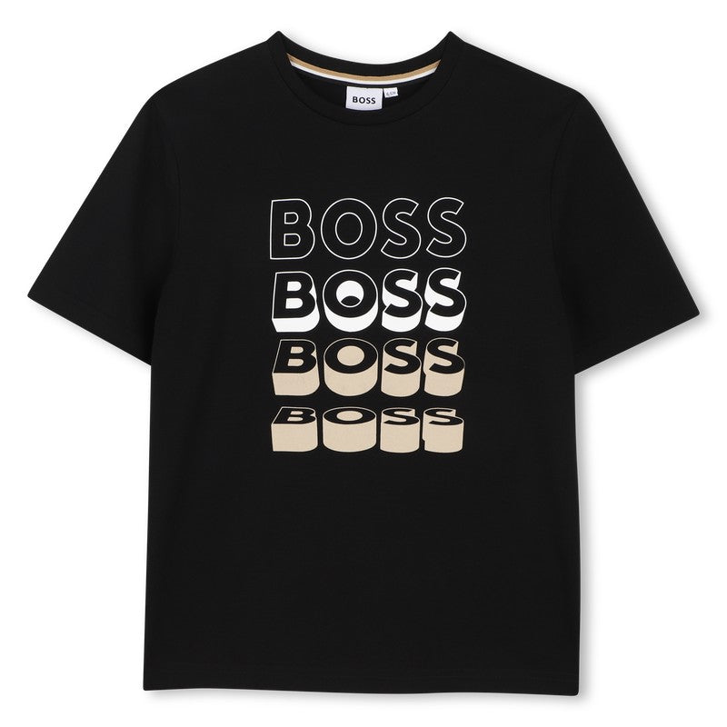 T-shirt con stampa grafica  J52982 09B BOSS 