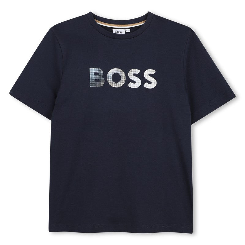 T-shirt con stampa logo J52983 849B BOSS 