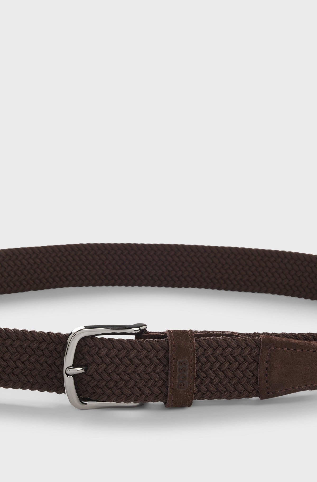 Cintura intrecciata con rifiniture in pelle 50537169 201 BOSS ACCESSORIES 