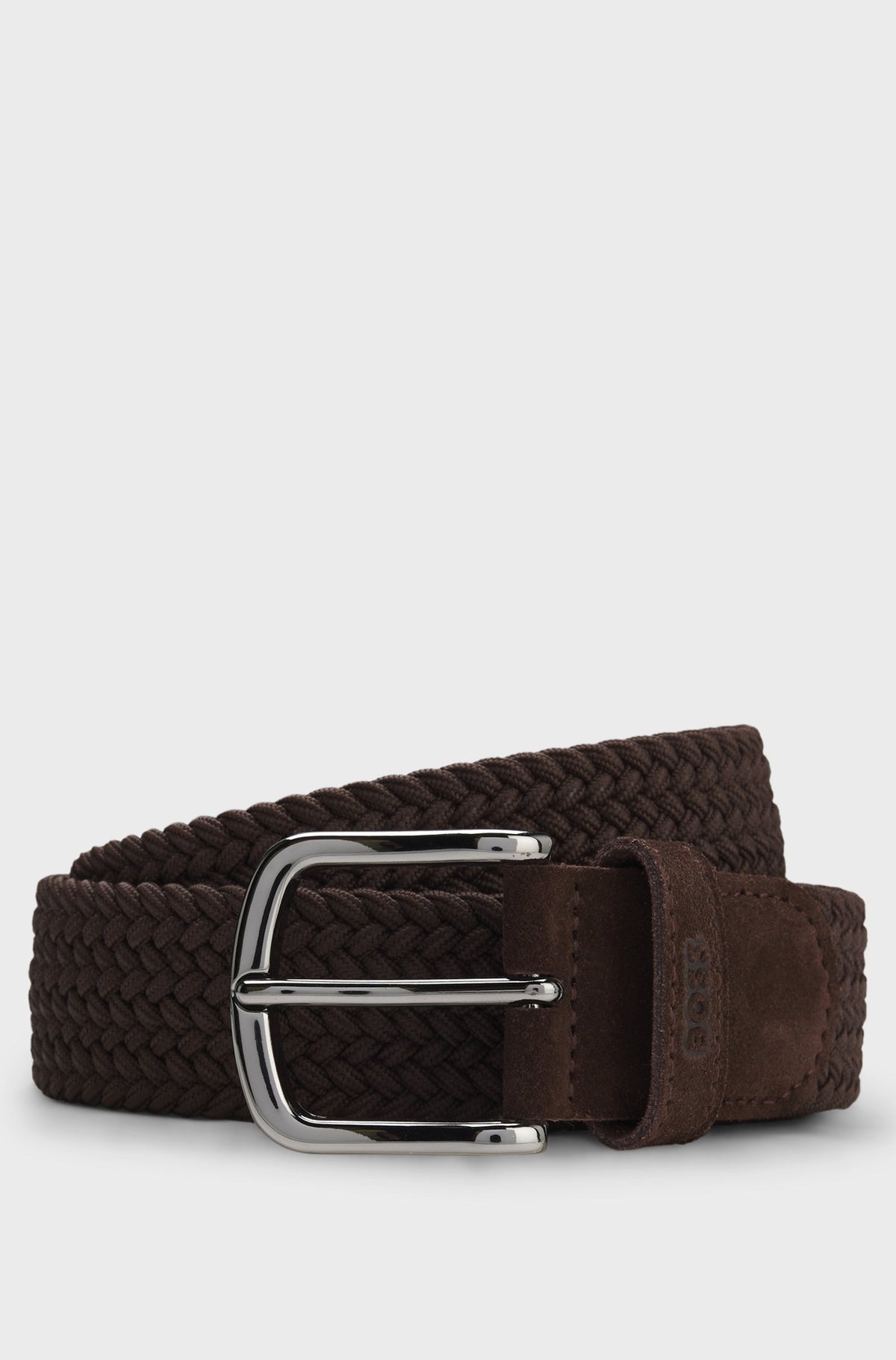 Cintura intrecciata con rifiniture in pelle 50537169 201 BOSS ACCESSORIES 
