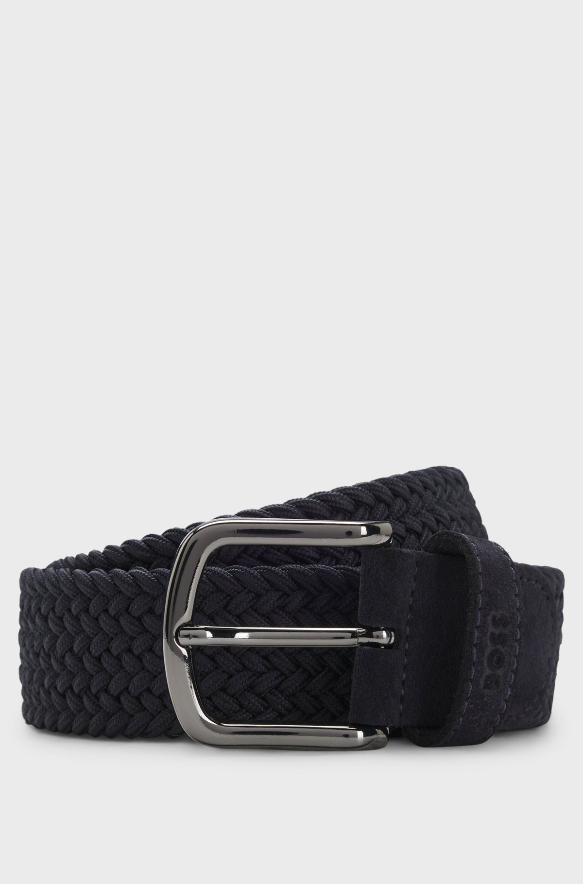 Cintura intrecciata con rifiniture in pelle 50537169 401 BOSS ACCESSORIES 