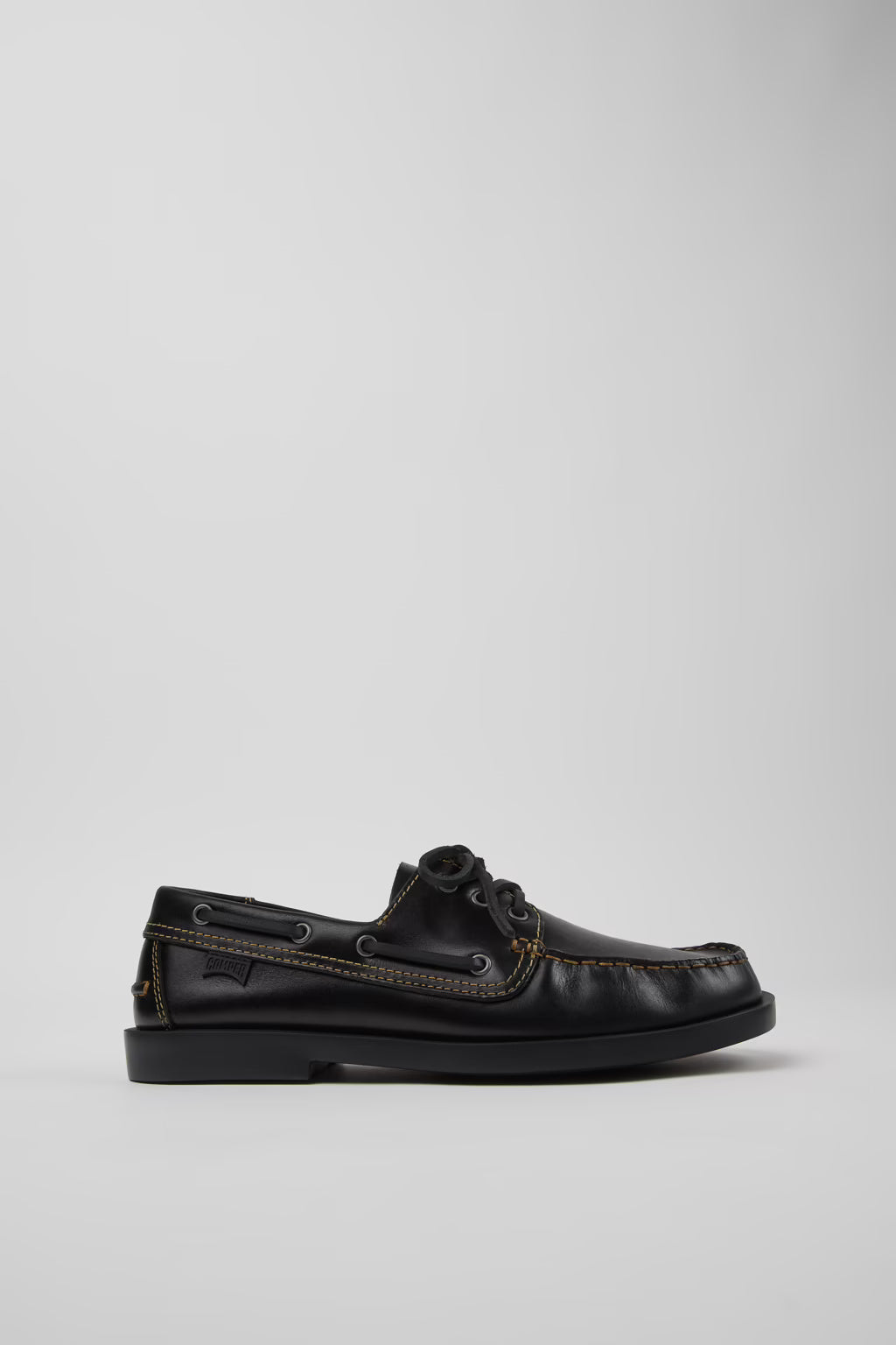 Mocassini da barca in pelle nera K101013 004 CAMPER 