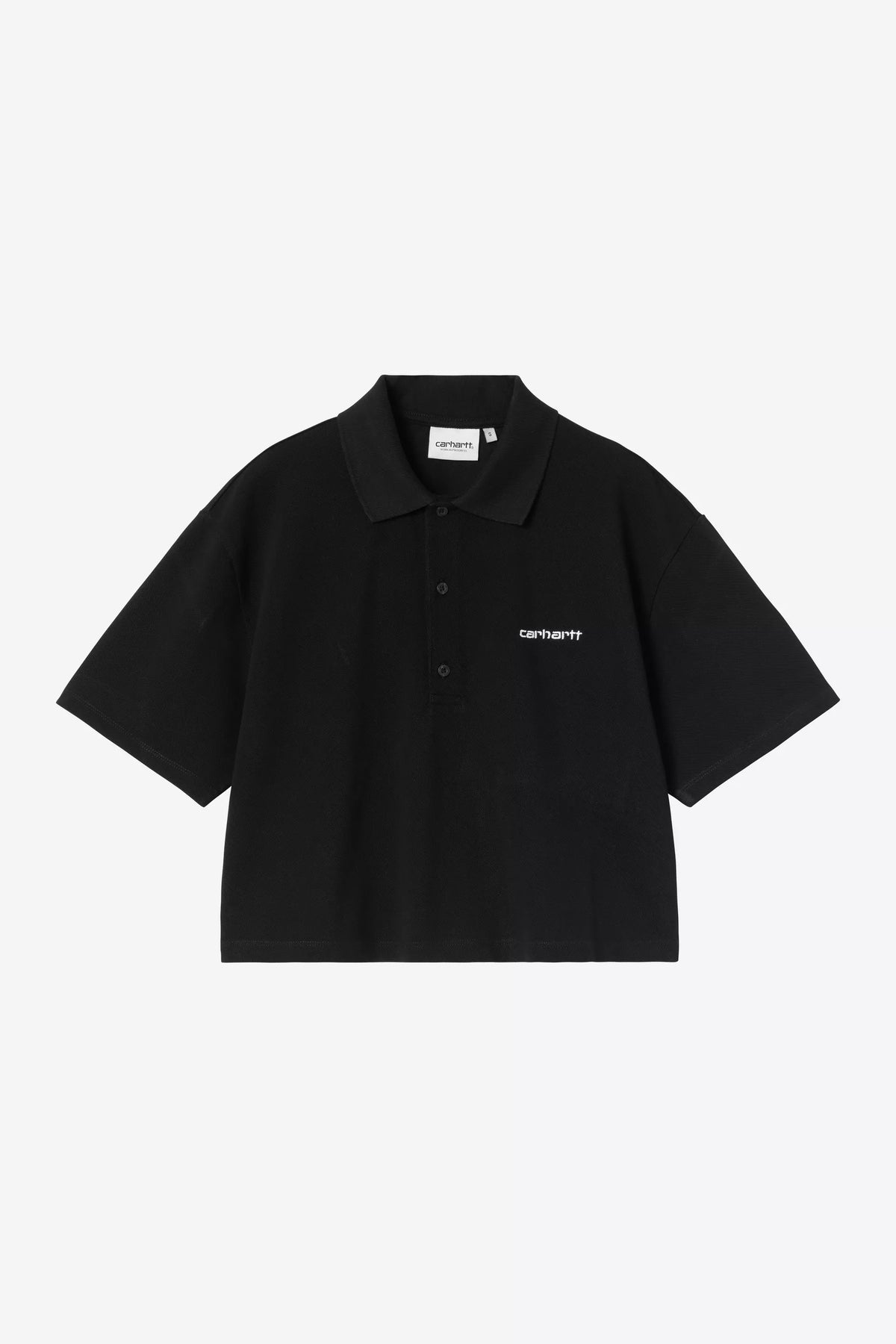 W' S/S Carhartt Script Polo T-Shirt I034553 0D2XX CARHARTT WIP 