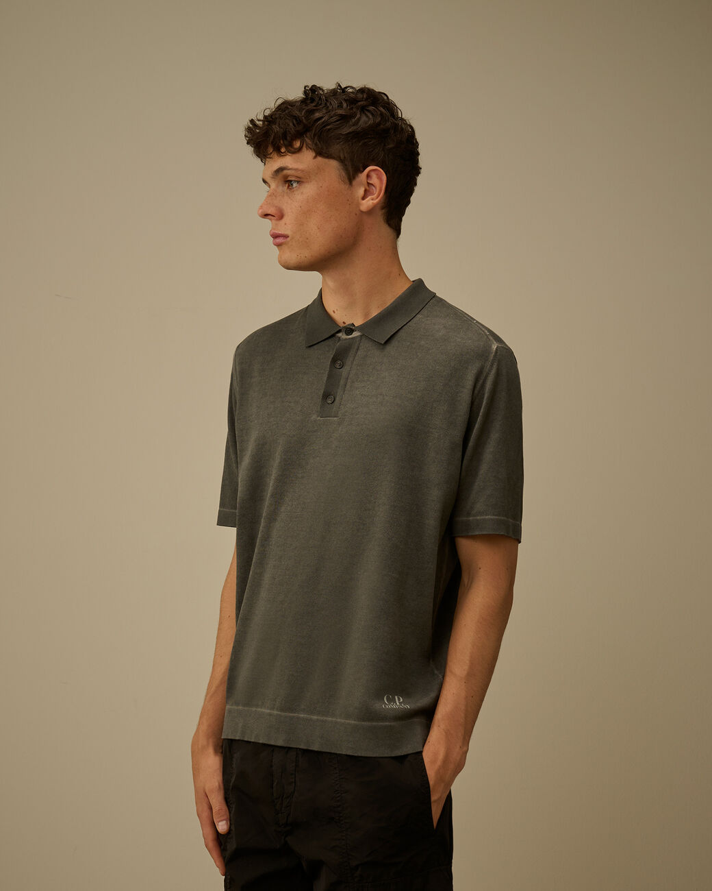 Cotton Crepe Double Dyed Polo 20CMKN204A 921 C.P. COMPANY 