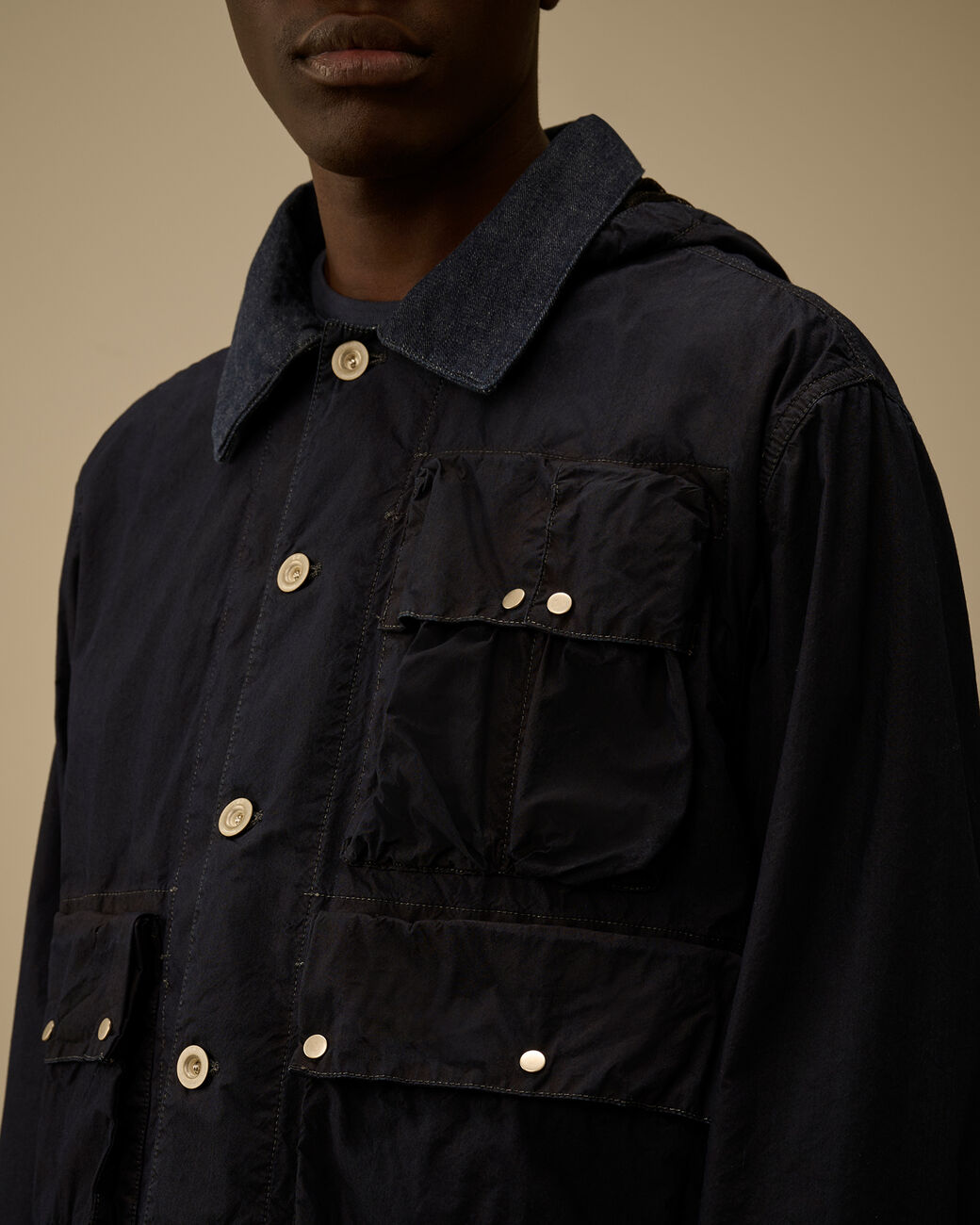 50 Fili Indigo Goggle Jacket 20CMOW164A 883 C.P. COMPANY 