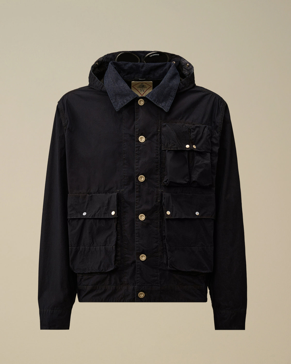 50 Fili Indigo Goggle Jacket 20CMOW164A 883 C.P. COMPANY 
