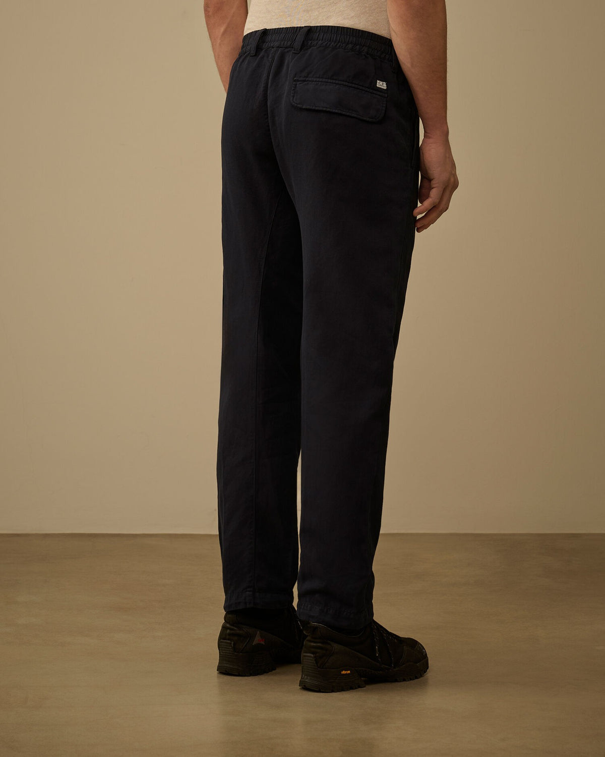 Cotton/Linen elasticated lens cargo pants 20CMPA249A 888 C.P. COMPANY 
