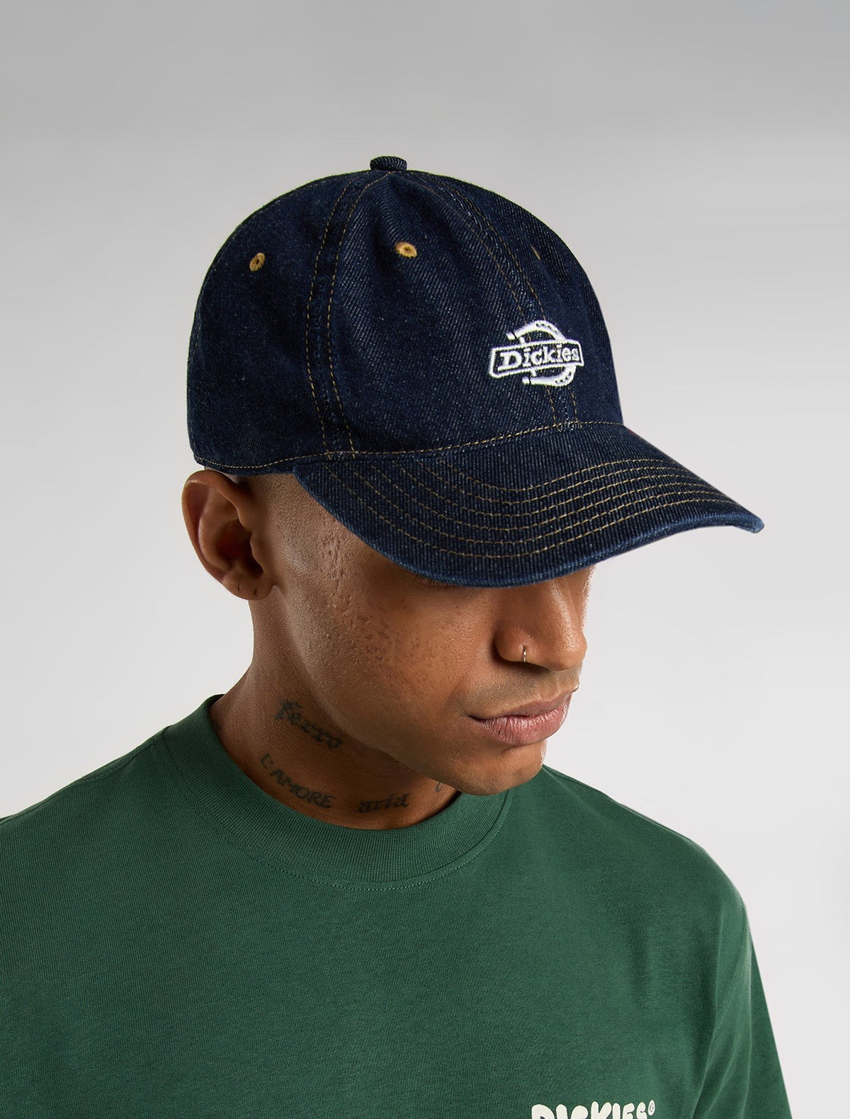Cappellino da baseball in jeans DK0A867H RIN1 DICKIES 