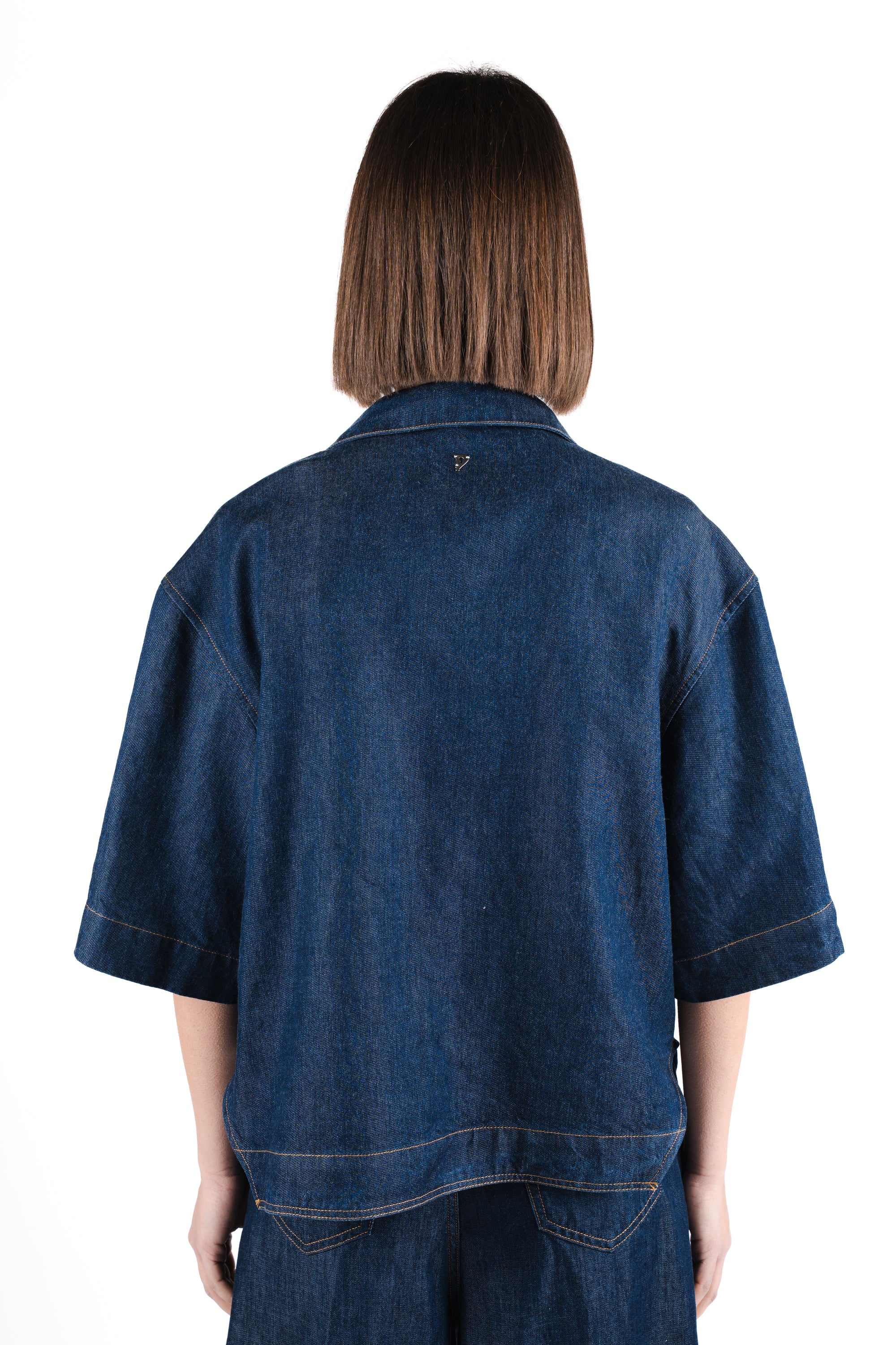 Camicia in denim DC458DF0266DMC4 800 DONDUP 