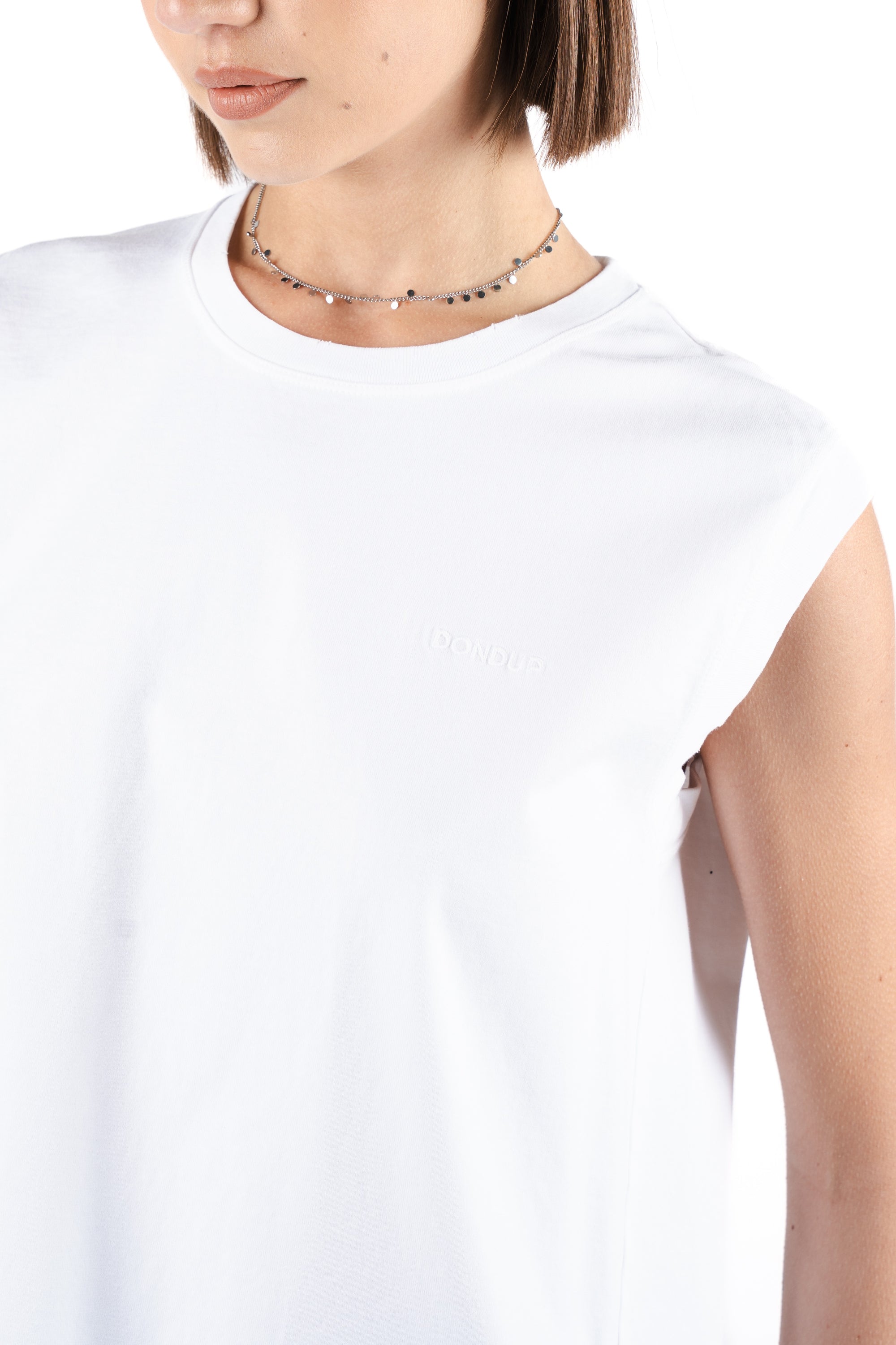 T-shirt girocollo regular DS080JF0352RMD2 000 DONDUP 