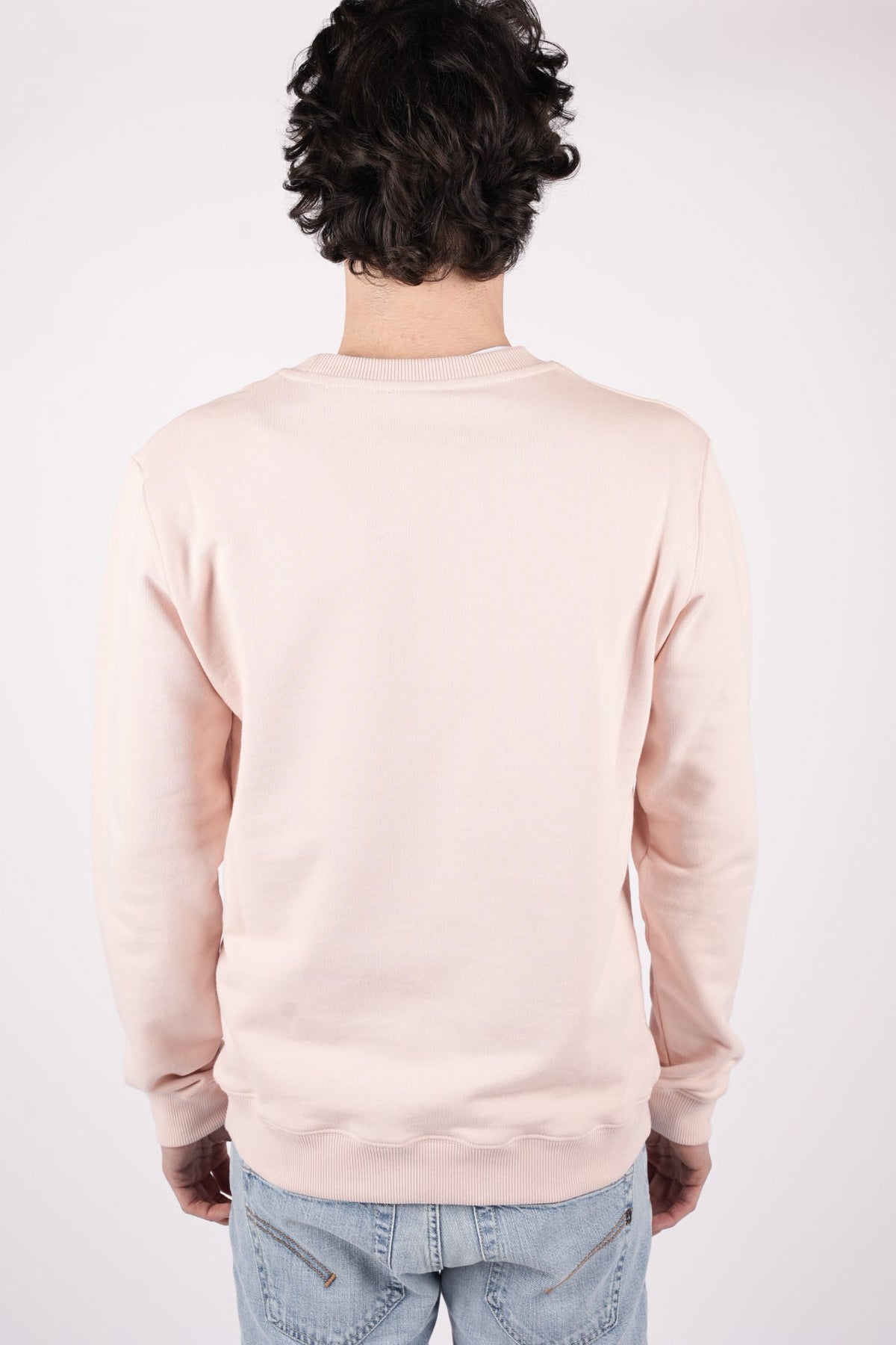 Felpa girocollo regular in cotone UF641KF0196UML9 511 DONDUP 