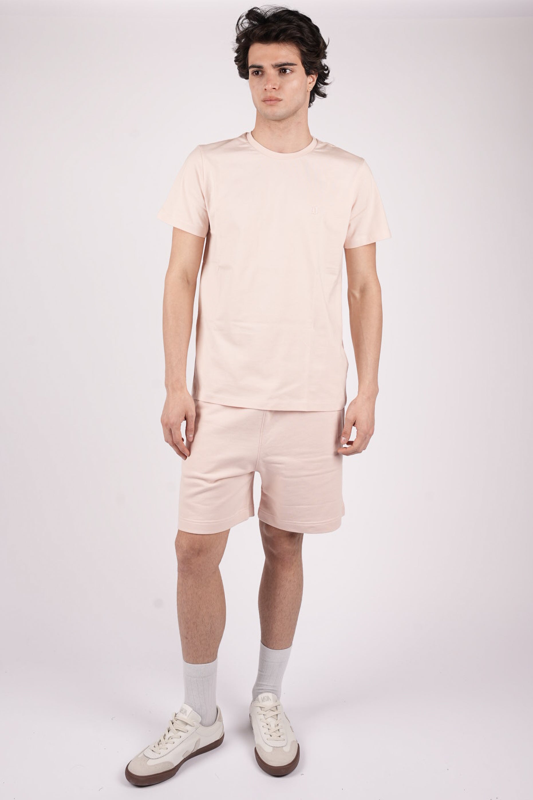 Bermuda regular in felpa di cotone UF648KF0196UML9 511 DONDUP 