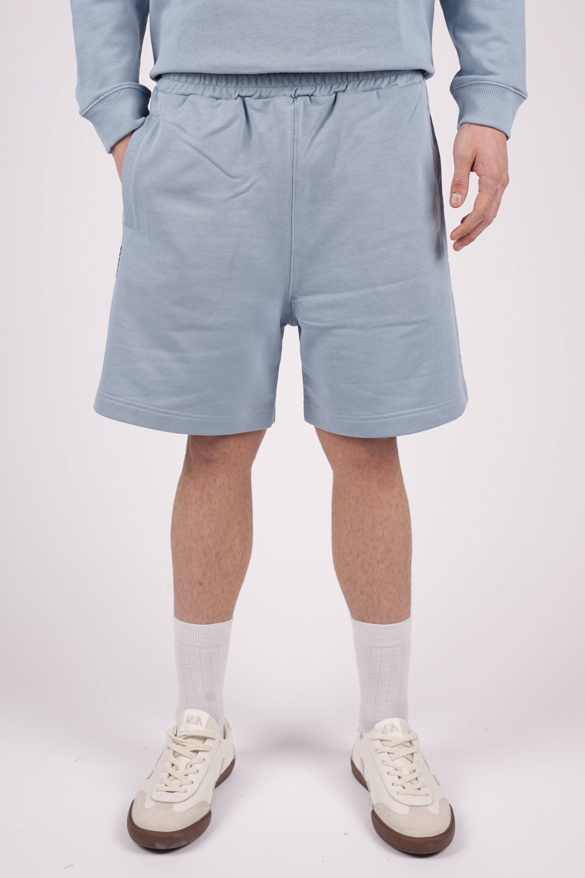 Bermuda regular in felpa di cotone UF648KF0196UML9 858 DONDUP 