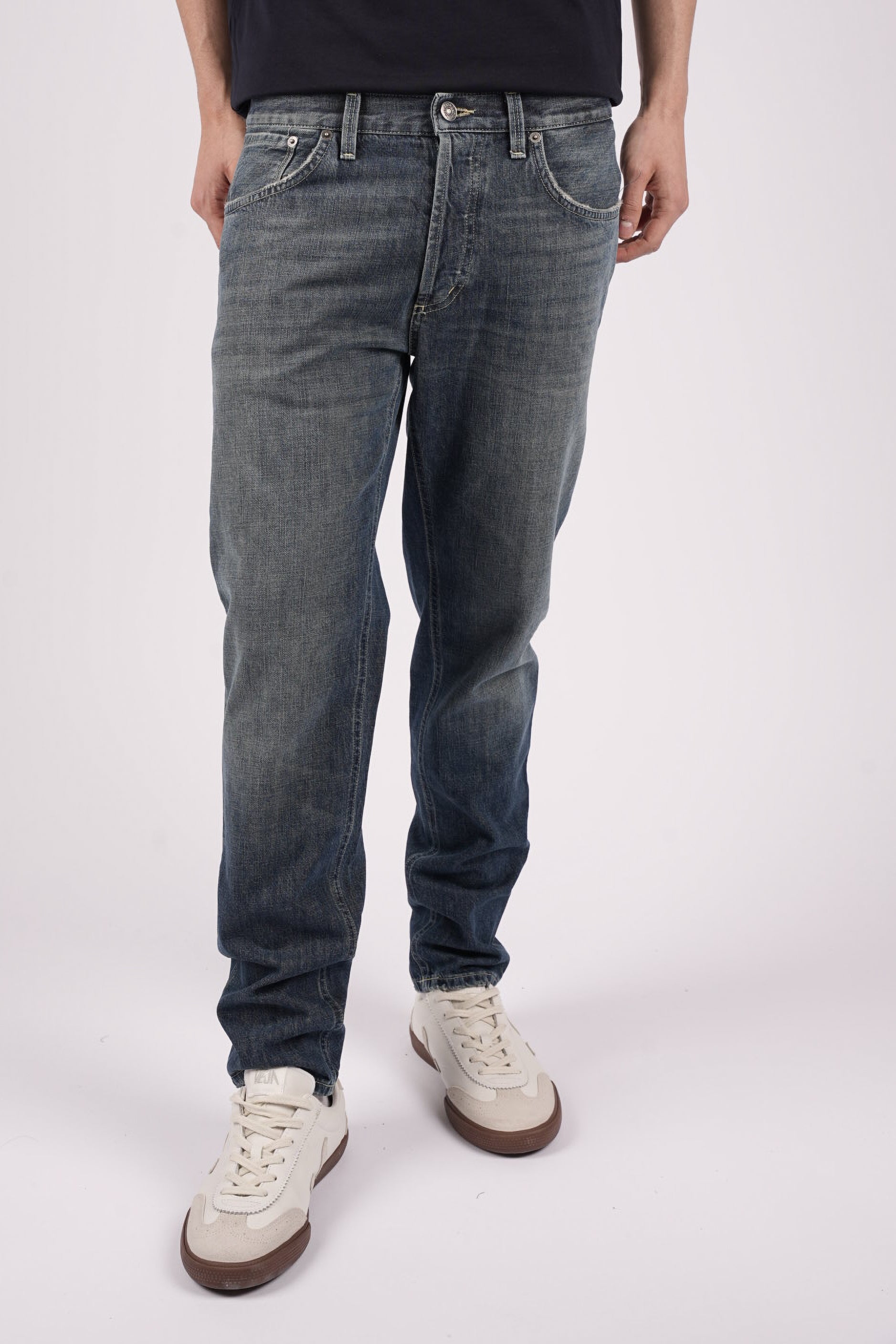 Jeans Brighton carrot in denim fisso riciclato UP434DFH269UJ41 800 DONDUP 