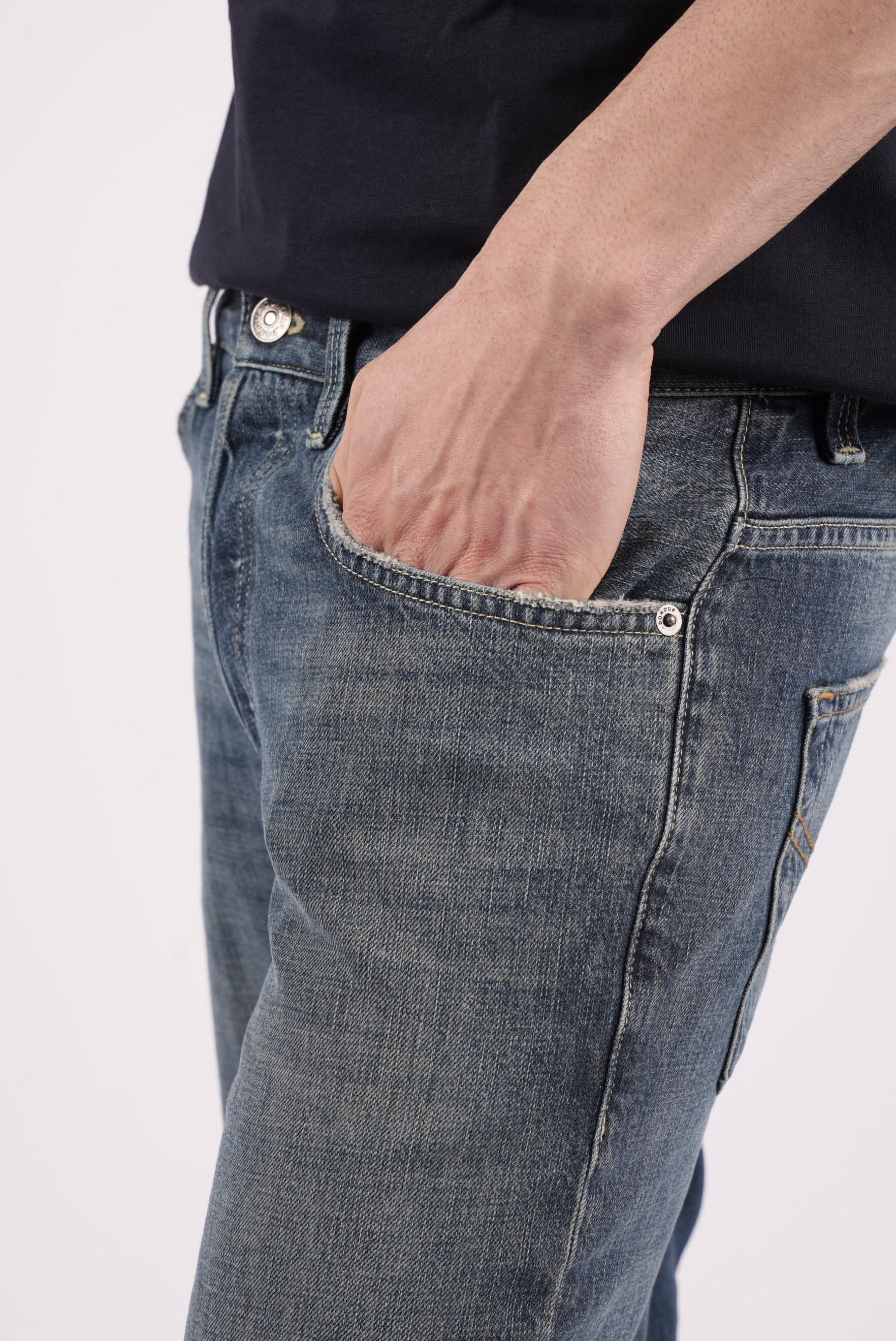 Jeans Brighton carrot in denim fisso riciclato UP434DFH269UJ41 800 DONDUP 