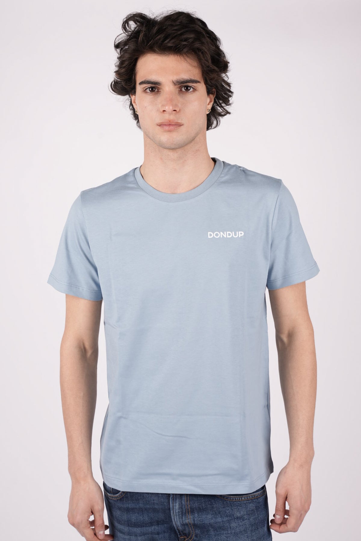T-shirt girocollo regular in jersey US198JF0309UML6 858 DONDUP 