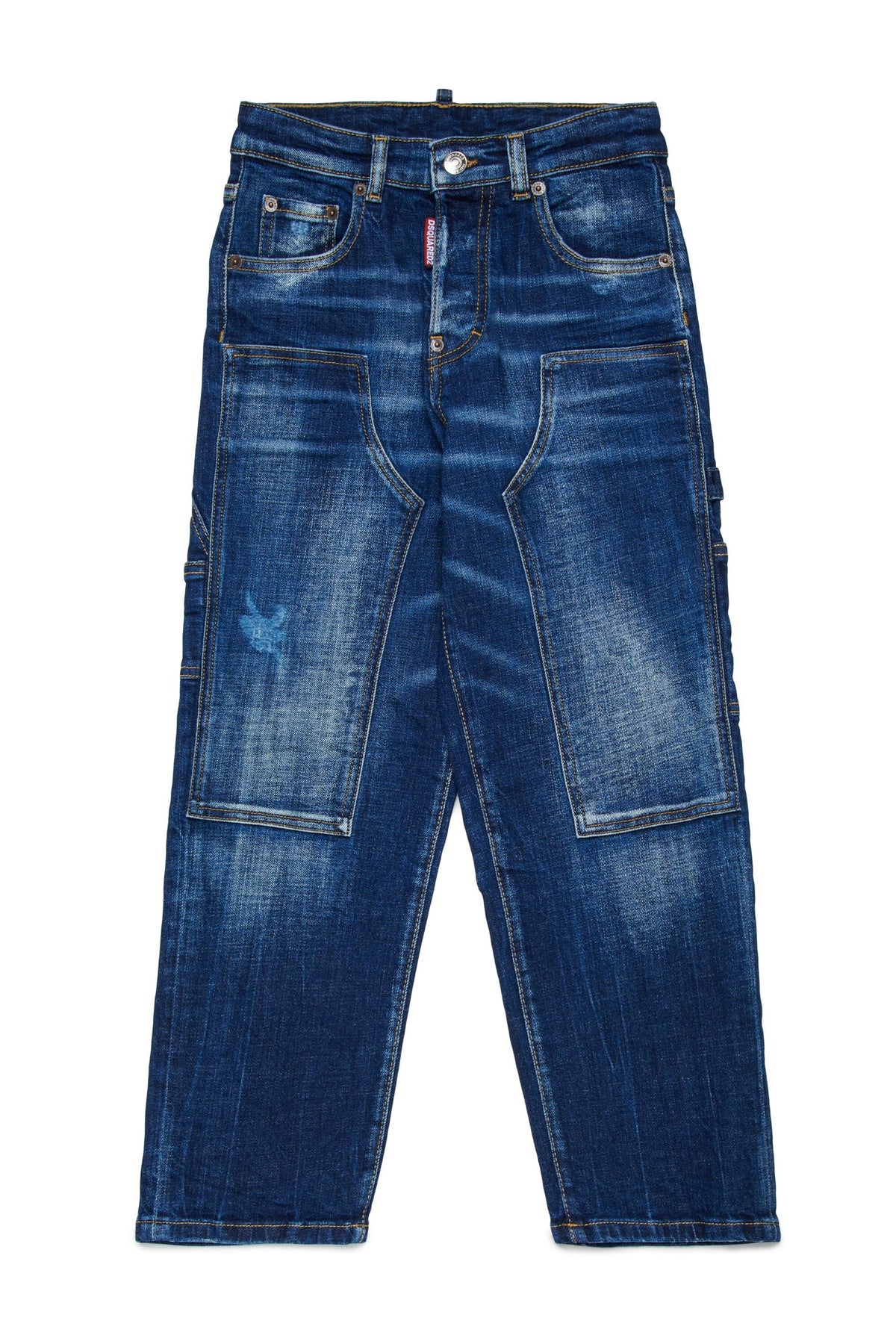 Jeans straight lavaggio blu medio DQ2636D0AFS DQ01 DSQUARED2 