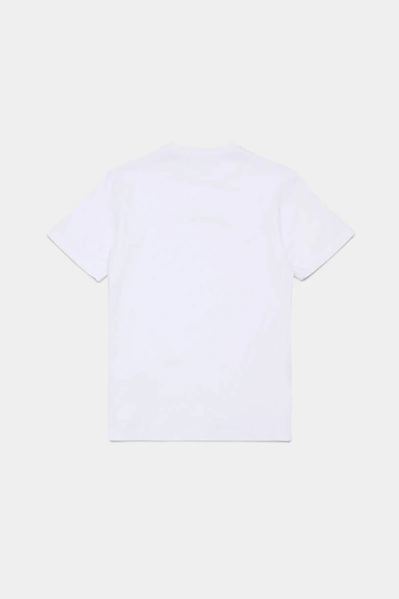 T-shirt con logo effetto gommato DQ2823D004G DQ100 DSQUARED2 