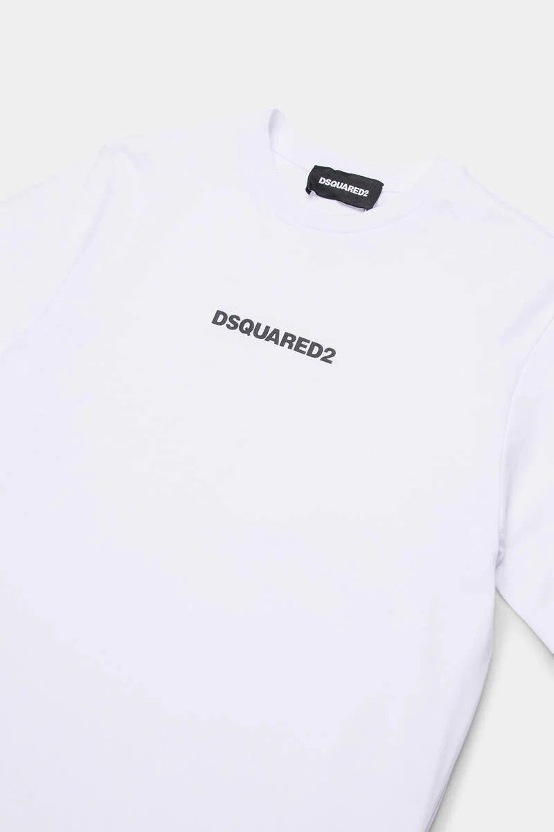 T-shirt con logo effetto gommato DQ2823D004G DQ100 DSQUARED2 