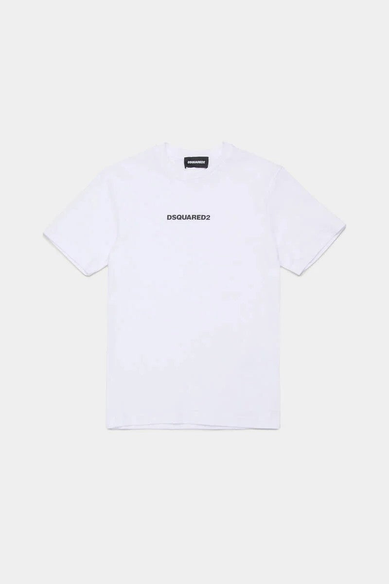 T-shirt con logo effetto gommato DQ2823D004G DQ100 DSQUARED2 