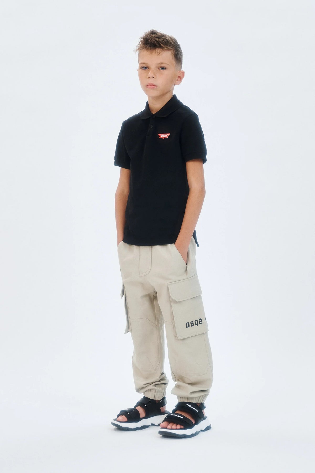 Polo con logo DQ3175D0AGD DQ900 DSQUARED2 