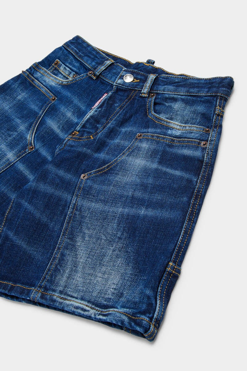 Shorts in denim blu scuro DQ3212D0AFS DQ01 DSQUARED2 