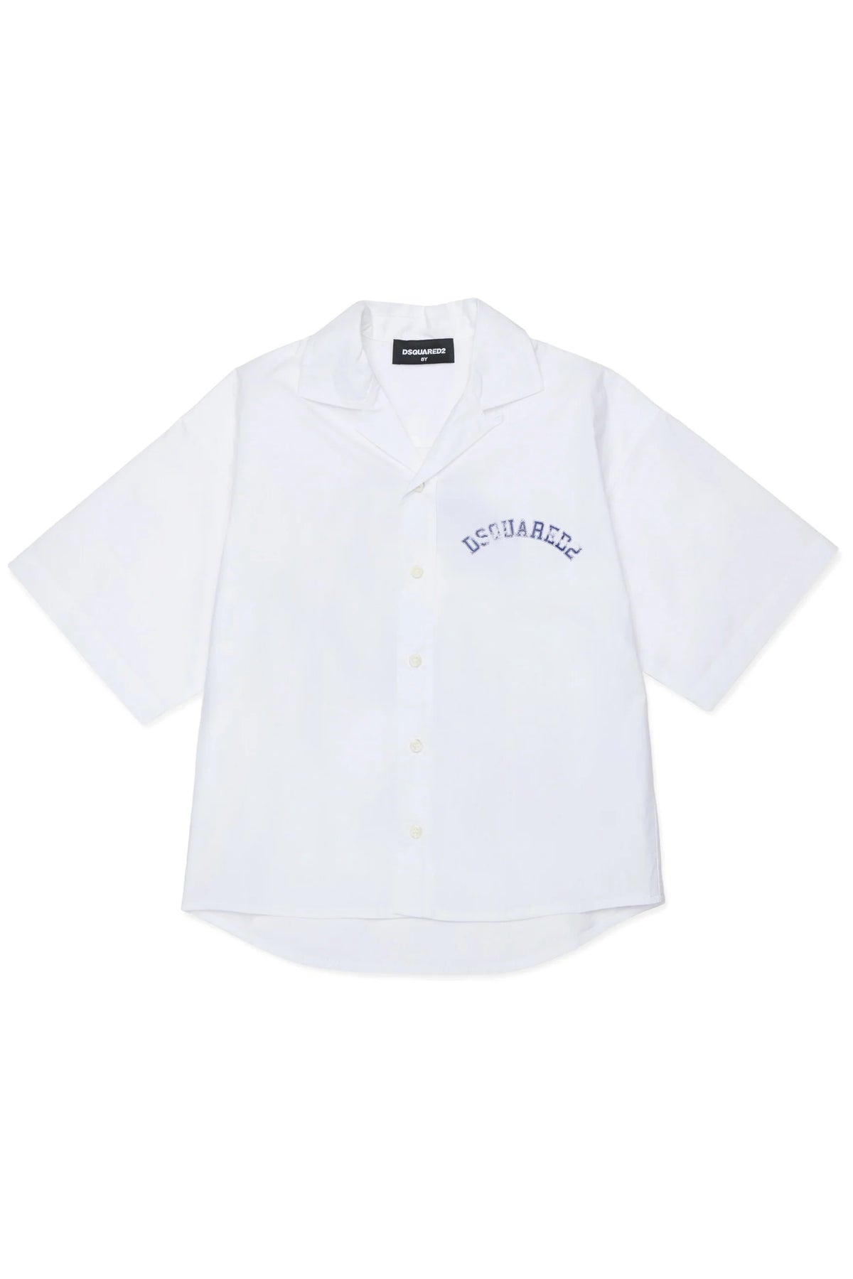 Camicia manica corta con logo DQ3223D007D DQ100 DSQUARED2 