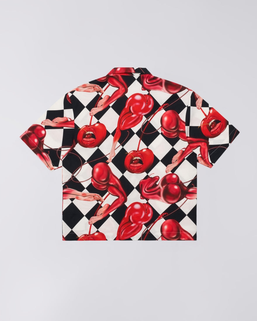 Miki kim cherry shirt ss I036558 0867 EDWIN 