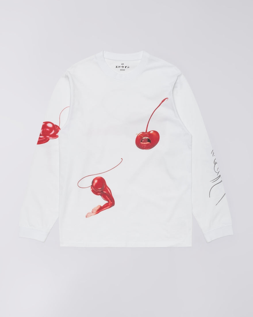 Cherry devil t-shirt ls I036585 0267 EDWIN 