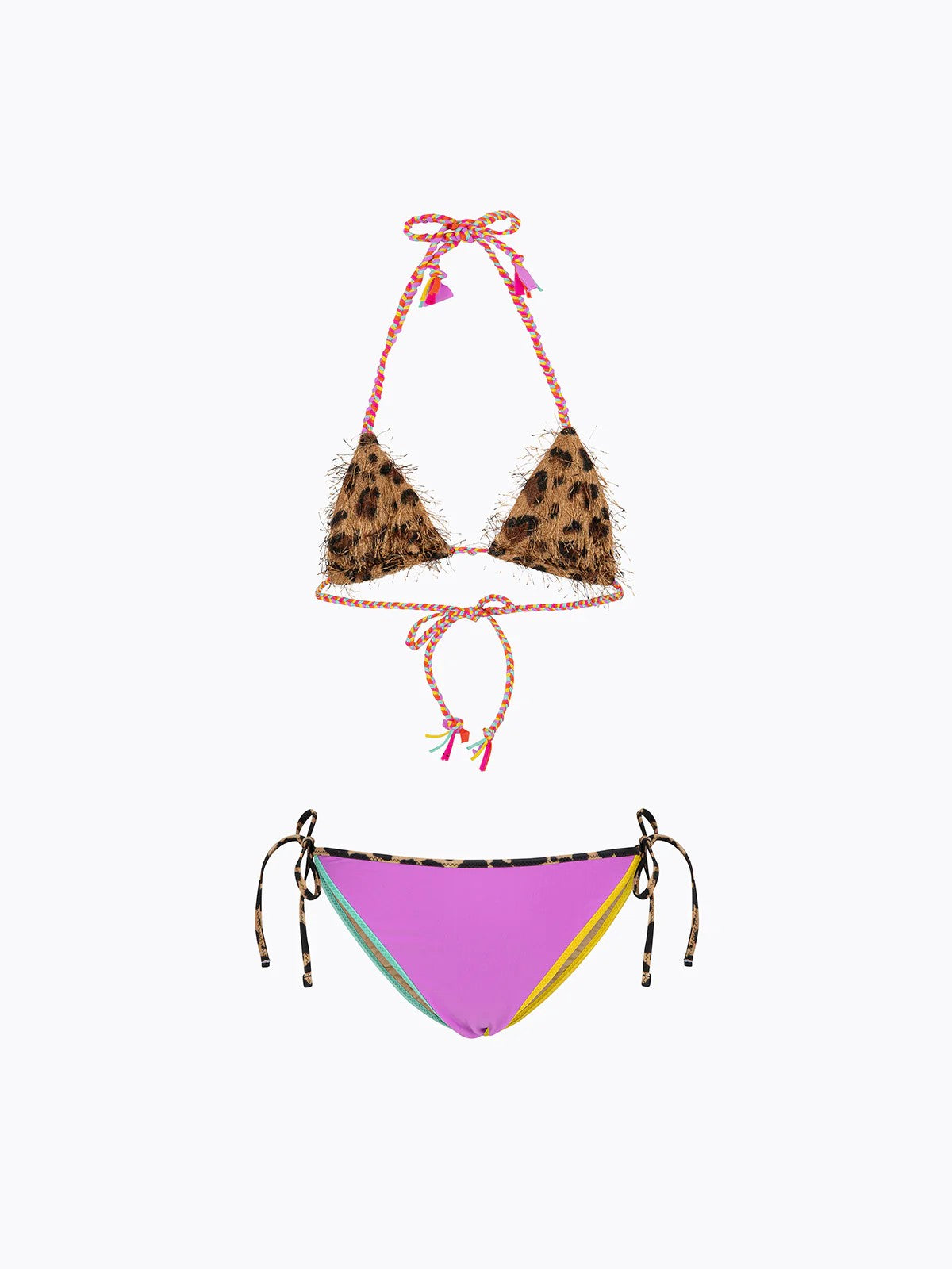 Bikini Bambina F**K Triangolo con Slip Regolabile Fantasia FJ26SG0100X 02 F**K 