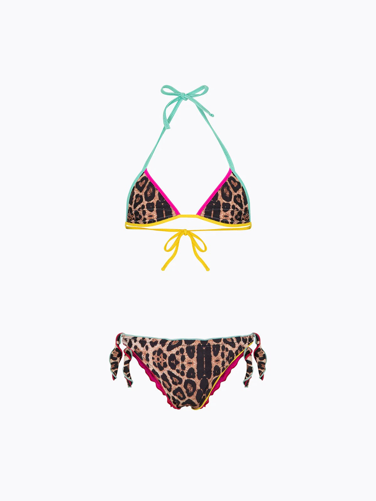 Bikini Bambina F**K Triangolo con Slip Regolabile Fantasia FJ26SG0110X 02 F**K 