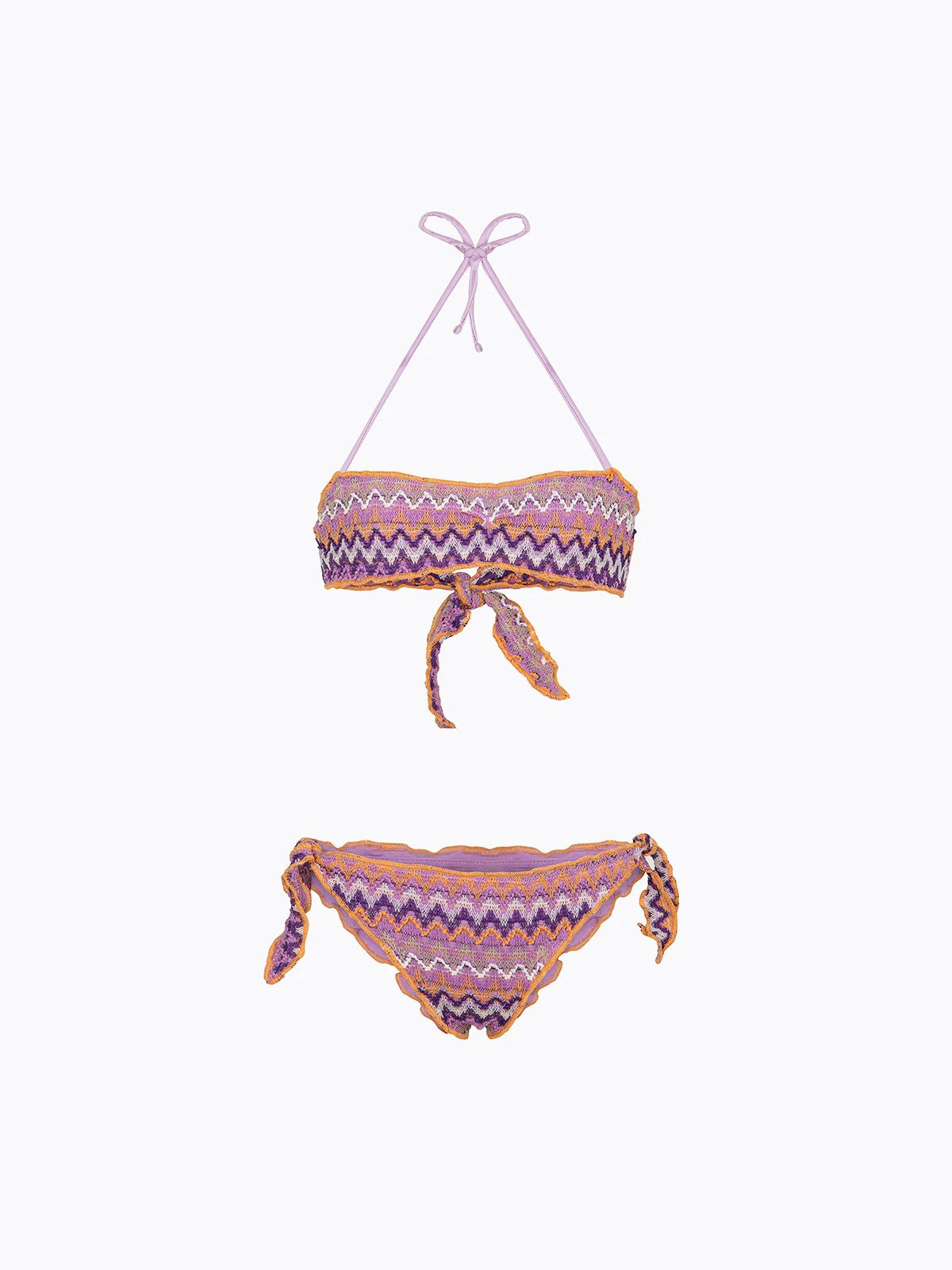Bikini Bambina F**K Fascia con Slip Regolabile Multicolor FJ26SG0221 MC F**K 