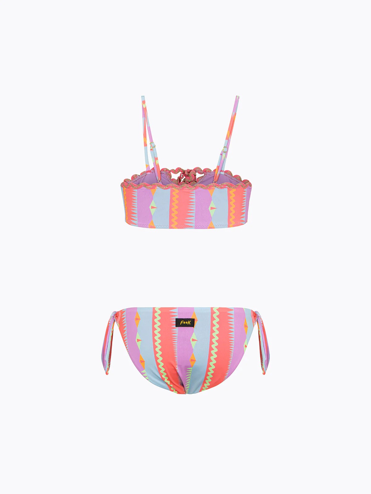 Bikini Bambina F**K Top fisso con Slip Fisso Fantasia FJ26SG0331X 24 F**K 