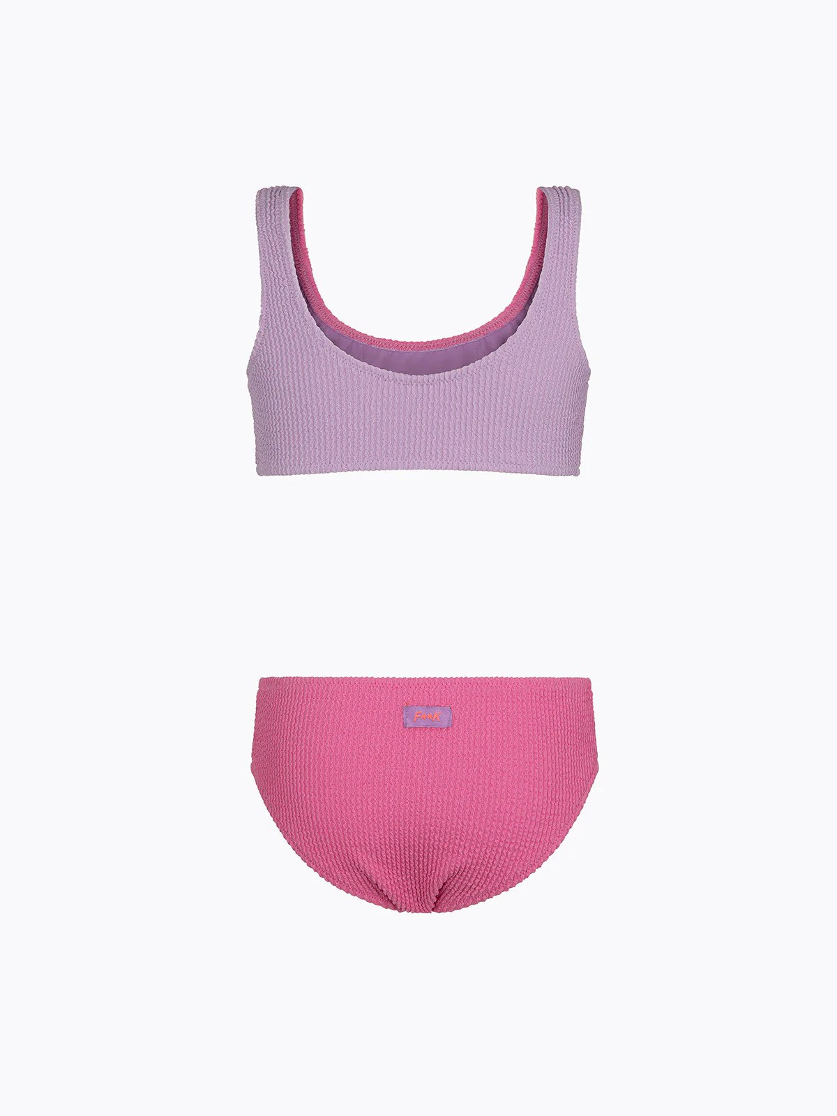 Bikini Bambina F**K Top con Slip Fisso Lilla FJ26SG0510 LC F**K 