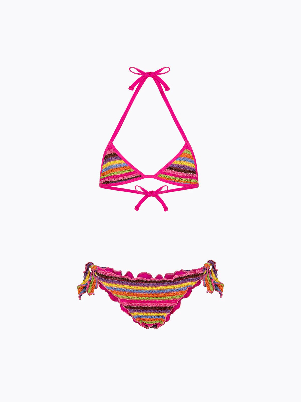 Bikini Bambina F**K Triangolo con Slip Regolabile Multicolor FJ26SG0600 MC F**K 