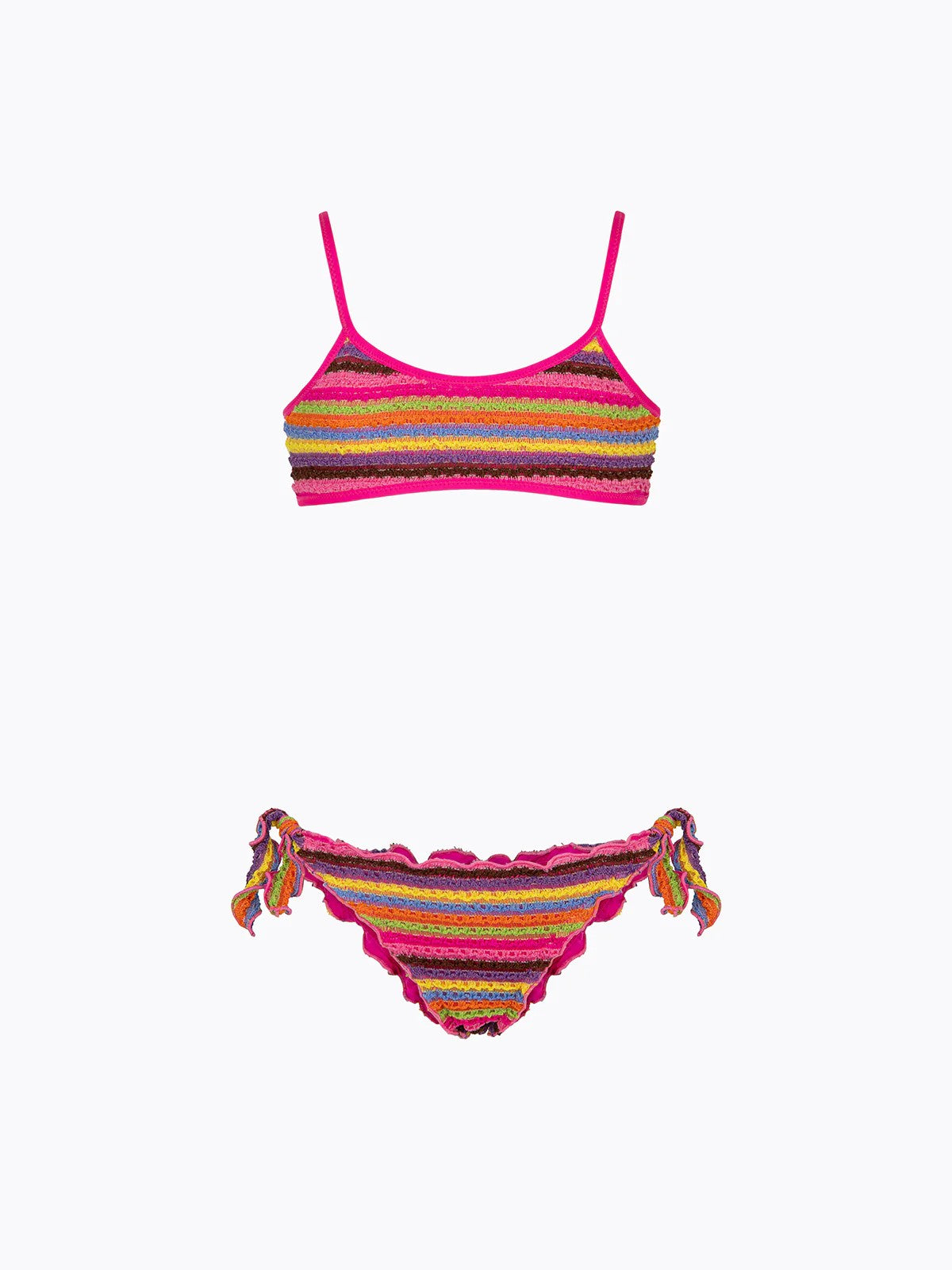 Bikini Bambina F**K Top con Slip Regolabile Multicolor FJ26SG0601 MC F**K 