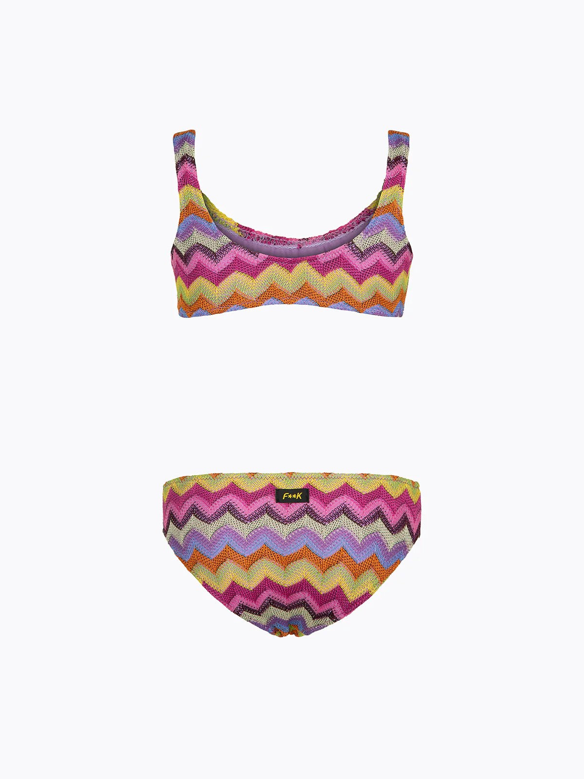 Bikini Bambina F**K Top con Slip Fisso Multicolor FJ26SG0611 MC F**K 
