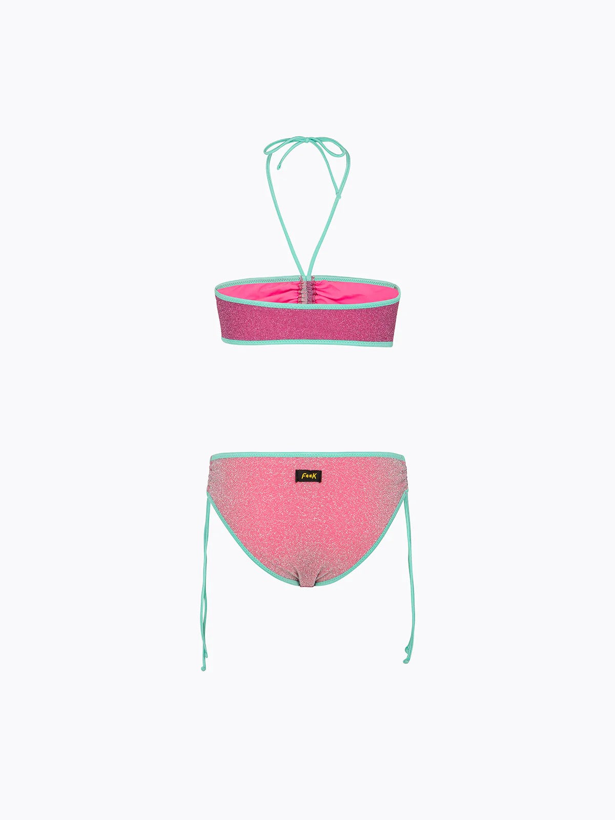 Bikini Bambina F**K Top con Slip Fisso FJ26SG0621 OR F**K 